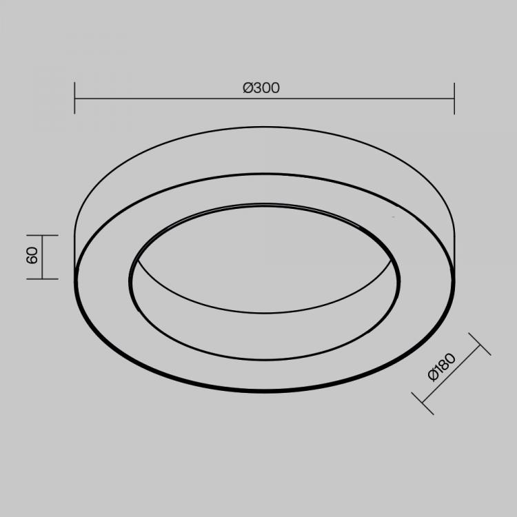 Потолочный светильник Technical C093CL-24W4K-B