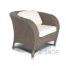 "Римини" кресло серо - коричневое