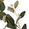 9F28558-GR Веточка эвкалипта с цветами листья зеленые 72см(24)