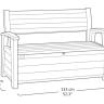 Сундук-скамья HUDSON STORAGE BENCH, коричневый