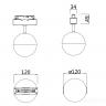 Трековый светильник Technical TR017-2-10W3K-W