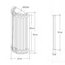 62GDW-D007K5B/550 Бра LLOYD M 15*11*55 см