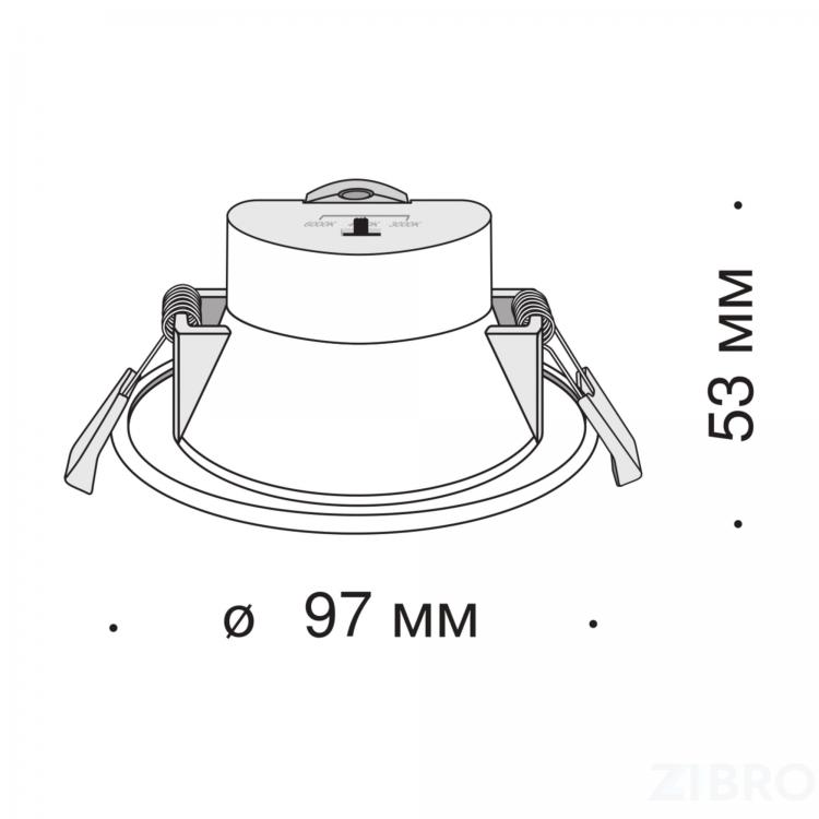 Встраиваемый светильник Technical DL015-6-L7W