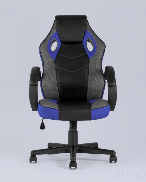 Игровое кресло компьютерное TopChairs Sprinter синее геймерское Игровое кресло компьютерное TopChairs Sprinter синее геймерское