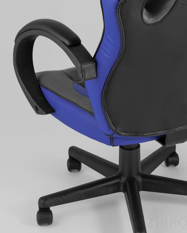 Игровое кресло компьютерное TopChairs Sprinter синее геймерское Игровое кресло компьютерное TopChairs Sprinter синее геймерское