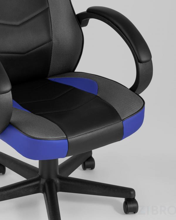 Игровое кресло компьютерное TopChairs Sprinter синее геймерское Игровое кресло компьютерное TopChairs Sprinter синее геймерское