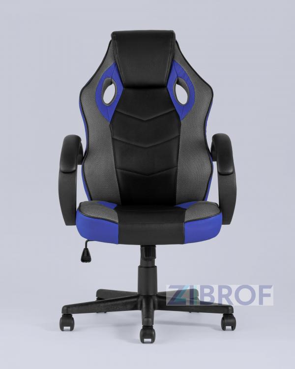 Игровое кресло компьютерное TopChairs Sprinter синее геймерское Игровое кресло компьютерное TopChairs Sprinter синее геймерское