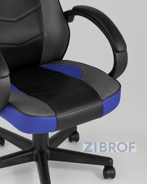 Игровое кресло компьютерное TopChairs Sprinter синее геймерское Игровое кресло компьютерное TopChairs Sprinter синее геймерское