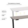 Стол с регулировкой высоты 2AR2 черный/ЛДСП дуб бежево-серый, 120x60