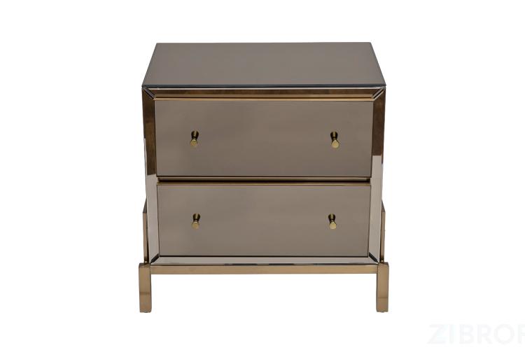 KFG170 Тумба зеркальная 2 ящика 65*45*62см
