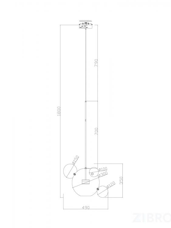 Подвесной светильник Freya FR5128PL-L10BS
