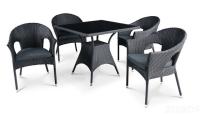 Комплект мебели из искусственного ротанга - Avanti Black