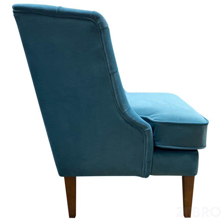 Кресло АМАТИ КЛАССИКА размер: 85 х 85 см, текстиль Valencia 25 цвет голубой