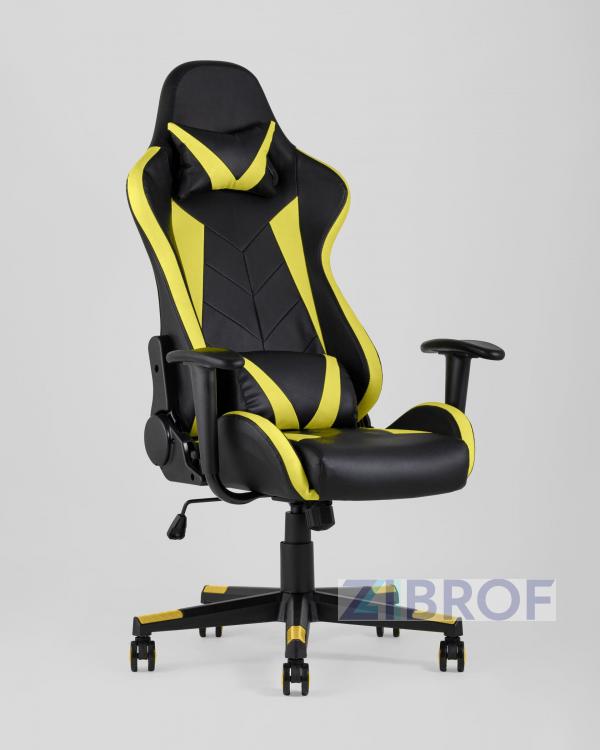 Компьютерное кресло TopChairs Gallardo желтое геймерское