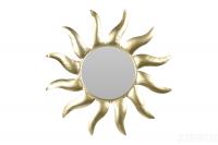 HZ2002500 Зеркало "Солнце" рама металл. цвет золото d58см