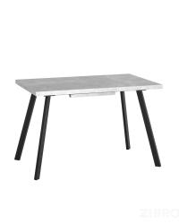 Стол обеденный Plain раскладной 116-158*74 бетон/черный