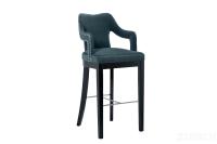 Стул барный велюровый сине-зеленый 48MY-4126-B BLU