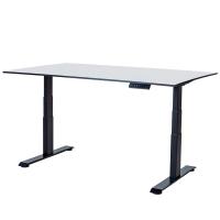 Стол с регулировкой высоты 2A3L LOW черный/HPL белый, 120x80