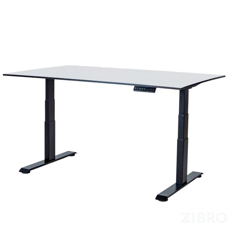 Стол с регулировкой высоты 2A3L LOW черный/HPL белый, 120x80