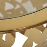 GY-ET8158GOLD Стол журнальный стекло прозр/золото d58*50см