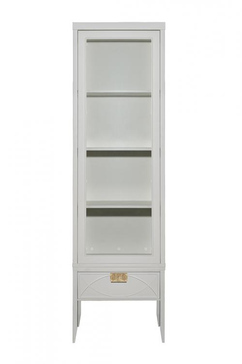 151SV-000020 Шкаф-витрина 1 стеклянный фасад с тумбой прикроватной с 1-м ящиком