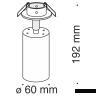 Потолочный светильник Technical C018CL-01MG