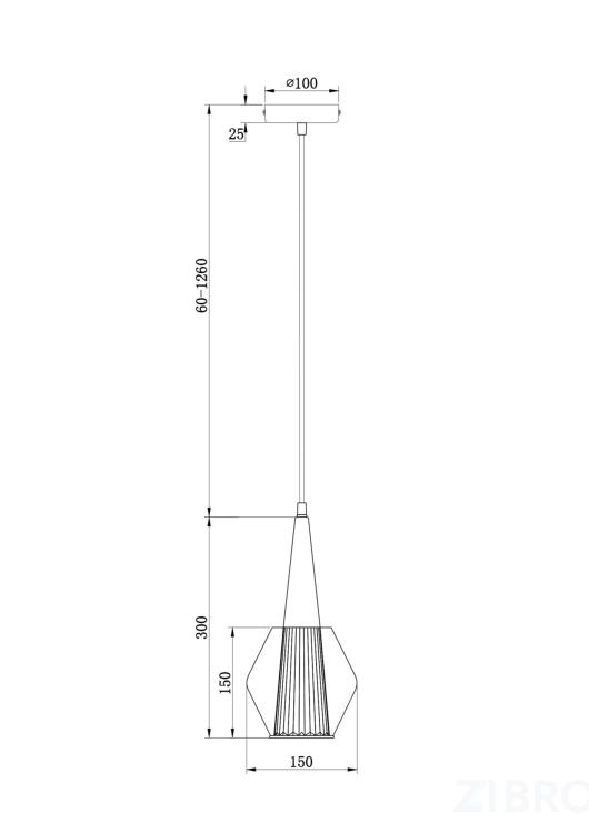 Подвесной светильник Freya FR8007PL-01GB