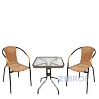 Комплект мебели  Асоль-2LB TLH-037С-TLH060SR-D60 Light Beige (2+1)