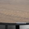 "Альберто"Журнальный стол круглый  Ø50см, столешница HPL, цвет дуб, подстолье металлическое