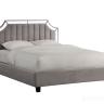 N-BD1894V GR Кровать с зеркальными вставками серая 214*172*127см
