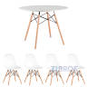 EAMES D100, 4 стула Eames белых