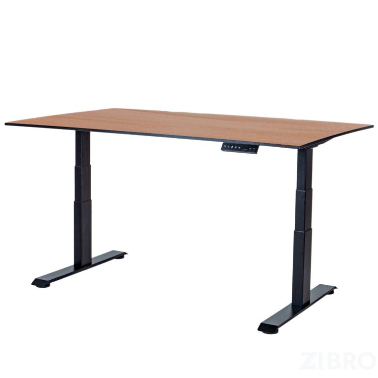 Стол с регулировкой высоты 2A3L LOW черный/HPL дуб, 180x90