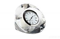 C80721 Часы настольные, 10*10*4 см. цвет серебряный