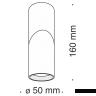 Потолочный светильник Technical C027CL-L10B
