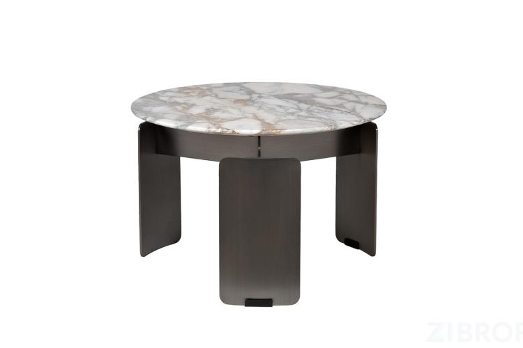 160KD-26501 Стол журнальный, мрамор Arabescato Corchia d60*40см
