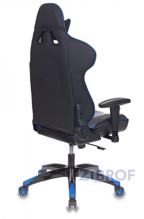 Игровое кресло Кресло игровое Бюрократ CH-772N/BL+BLUE две подушки черный/синий искусственная кожа (пластик чер