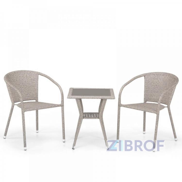 Комплект плетеной мебели T25C/Y137C-W85 Latte (2+1)