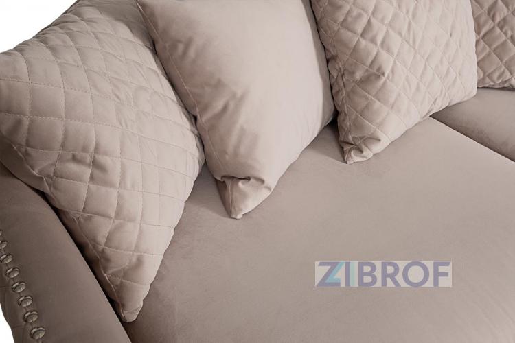 Диван Sorrento 250 трехместный велюровый крем-брюле