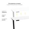 Стол с регулировкой высоты 2AR2 черный/ЛДСП белый, 120x60