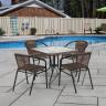 Комплект мебели Николь-2B TLH-037BR2/080SR-80х80 Brown (4+1) Комплект мебели Николь-2B TLH-037BR2/080SR-80х80 Brown (4+1)