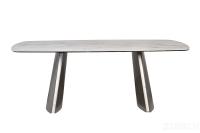 160KD-60061 Стол обеденный, керамика Johannesburg белая 240*100*75см
