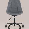 Офисный стул Гирос в обивке из качественной ткани серый регулируемый по высоте