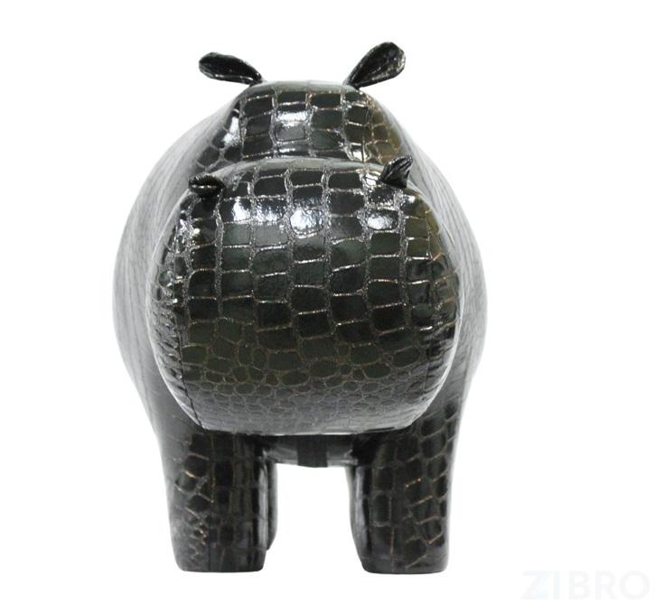 Пуф Бегемот Caiman Black Shine