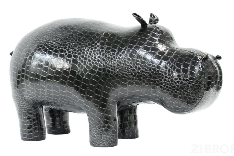 Пуф Бегемот Caiman Black Shine