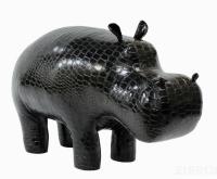 Пуф Бегемот Caiman Black Shine
