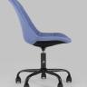 Офисный стул Гирос в обивке из качественной ткани синий регулируемый по высоте