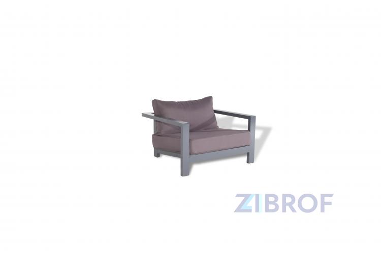 "Гранада" кресло, каркас из алюминия. Размер 1000х560х900мм