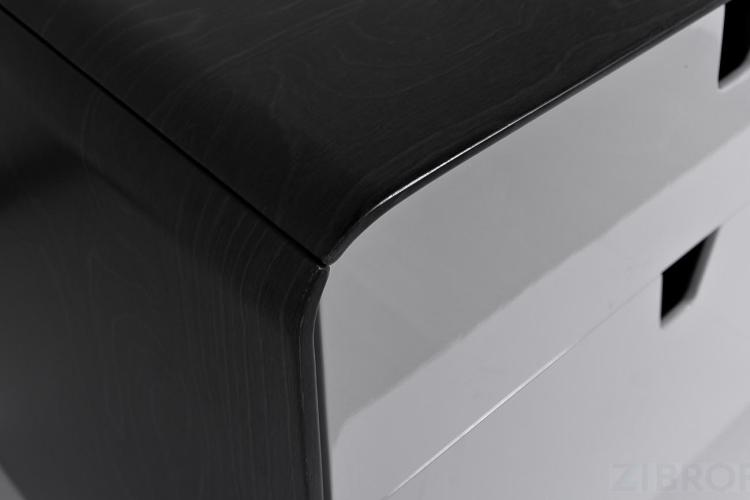 Тумбочка серая с ящиками 31PL-178NS