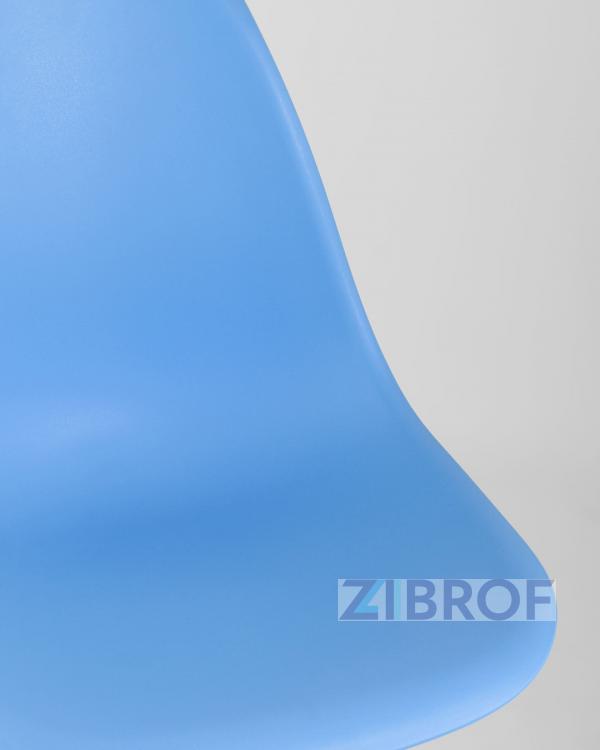 Стул Style DSW голубой, литой полипропилен, стальной каркас, массив бука, 4 шт.