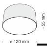 Потолочный светильник Technical C032CL-L12W4K